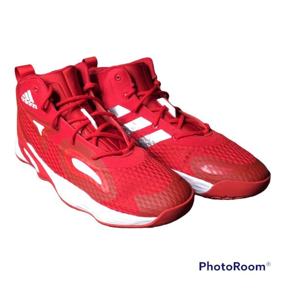 ADIDAS MENS SIZE 14 NIB EXHIBIT A SM RED SAMPLE MID BASKETBALL SHOES GW7934 main image 9